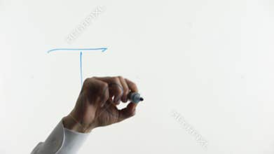 Team word written on glass, teamwork, cooperation between people in one company