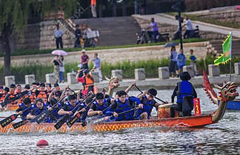 Dragon Boat Race on Dragon Boat Festival