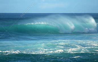 Sunset Beach Barreling Wave, Hawaii
