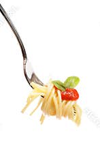 Pasta on a fork