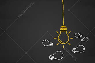 Innovative idea Concept, Solution and communication business con