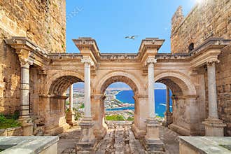 Hadrian`s Gate - entrance to Antalya, Turkey