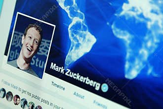 Mark Zuckerberg facebook account