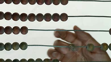 Abacus over white
