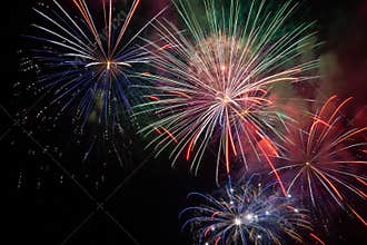 Fireworks for holidays and new year or christmas