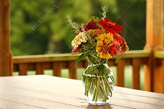 Zinnia Flower Bouquet