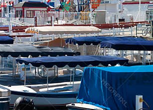 Electric boat canopies