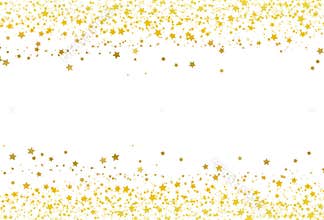 Stars scatter glitter confetti gold frame banner galaxy celebration party premuim product concept abstract background texture