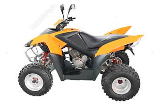 Orange atv isolated