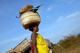 Orissa's tribal woman at weekly market