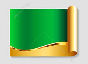 Gold and green abstract background