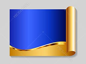 Gold and blue abstract background