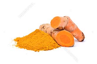 Finely dry Turmeric Curcuma longa Linn powder