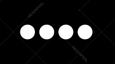 4k Flat Design Dots Simple Preloader