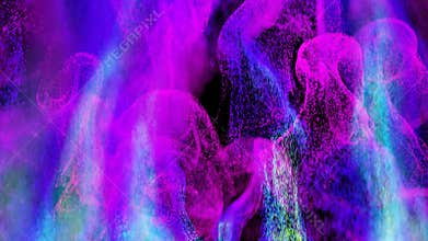 4K Abstract Particle Burst.