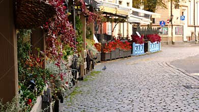 Cozy Outdoor Summer Cafe in Old Town