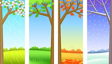 Four Seasons Panels/eps