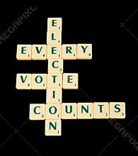 Every vote counts: election.