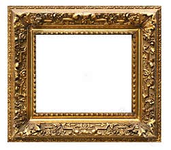 Picture frame and white background