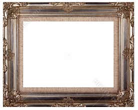 Picture frame and white background