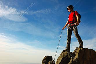 Climber summit
