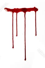 Flowing red blood