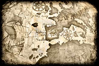 Ancient grunge map