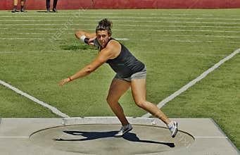 Women’s Shot Put at the 2016 Mt. Sac Relays . These ladies work hard at their sport