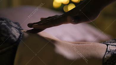 Romantic couple in love during intimate foreplay
