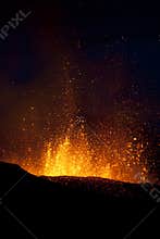 Volcano Eruption, fimmvorduhals Iceland