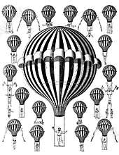 VIntage air balloons clip art