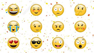 Emojis with different faces