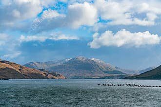 Beautiful nature scene around Connemara National Park