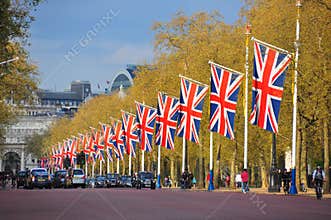 The Mall road, London