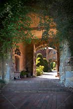 Fairytale castle entrance