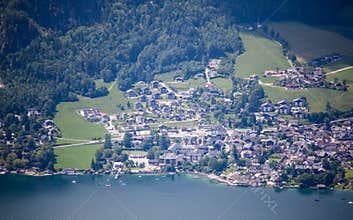 Village aside St. Wolfgang Lake