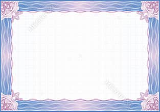 Border for diploma or certificate