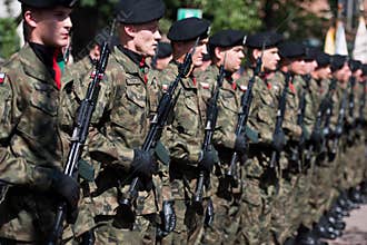 Soldiers of the representative company
