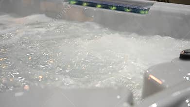 Sequence jacuzzi bath close-up