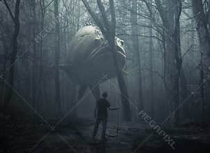 Large fish in the forest