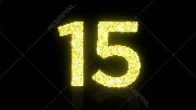 Sparkling Gold Countdown from 30 seconds