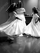Twirling Flower Girls