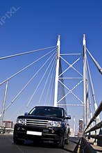 SUV on Nelson Mandela Bridge
