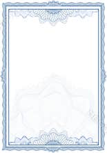 Guilloche border for diploma or certificate