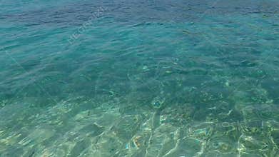 Amazing calm ocean surface in blue and green