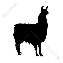 Llama vector silhouette