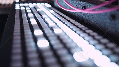 Sound production music studio