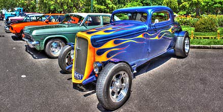 Classic 1930s American Chevy hot rod