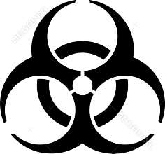 Absolutely symmetric, accurate emblem - biohazard