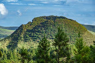 Volcano crater in Azores islands, Terceira